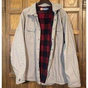 American Outdoorsman Blanket Lined Jacket Mens XXL Driftwood Chore Field Utility